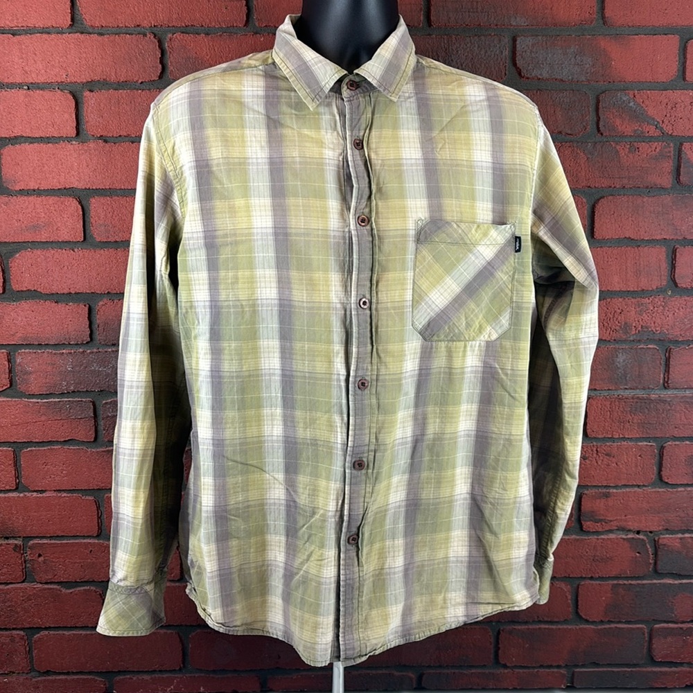 Matix Shirt Mens Large Checkered Button Up‎
